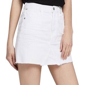 NWT Citizens Of Humanity Distressed Ivory Denim Skirt